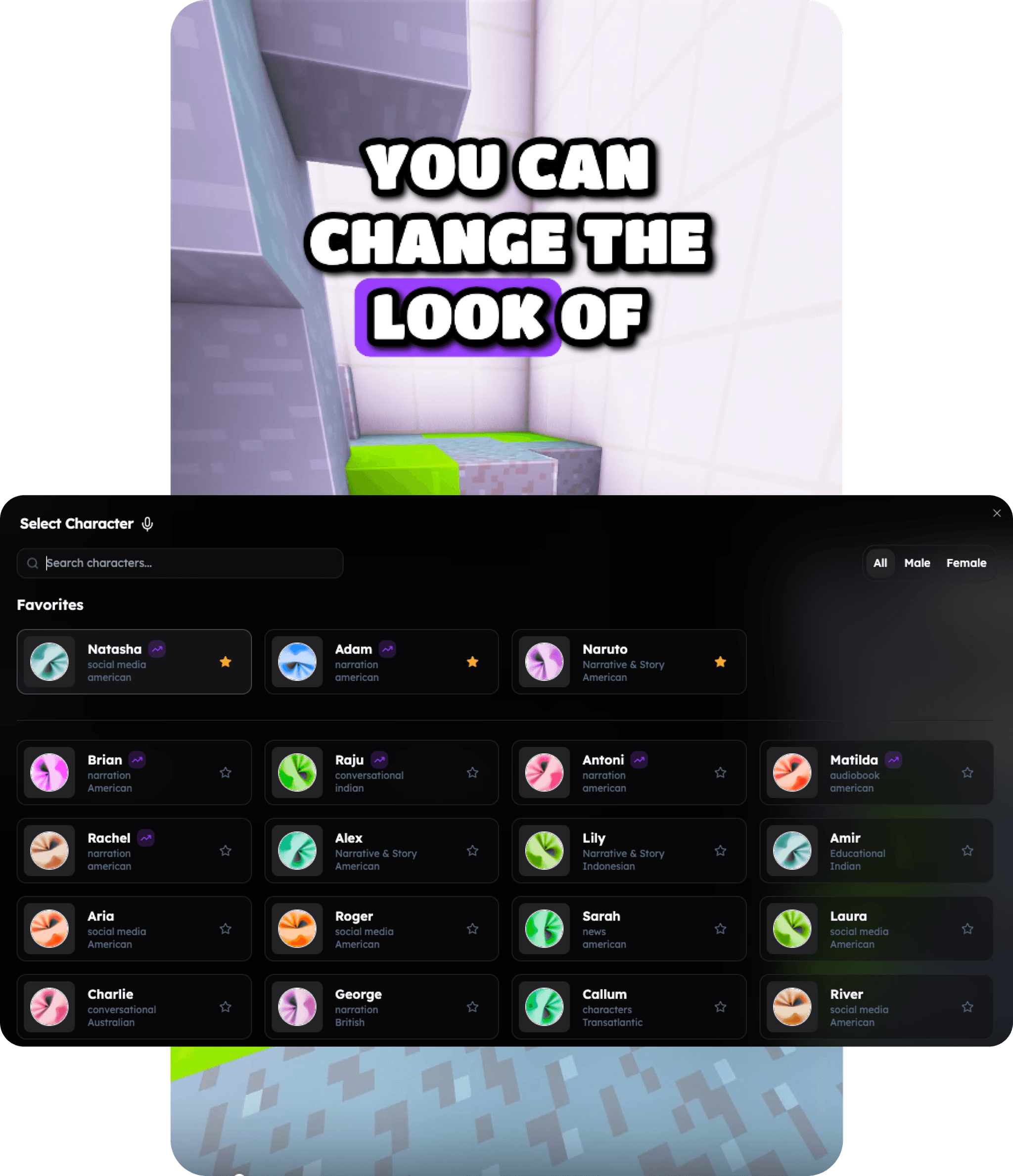 Reddit voiceover options