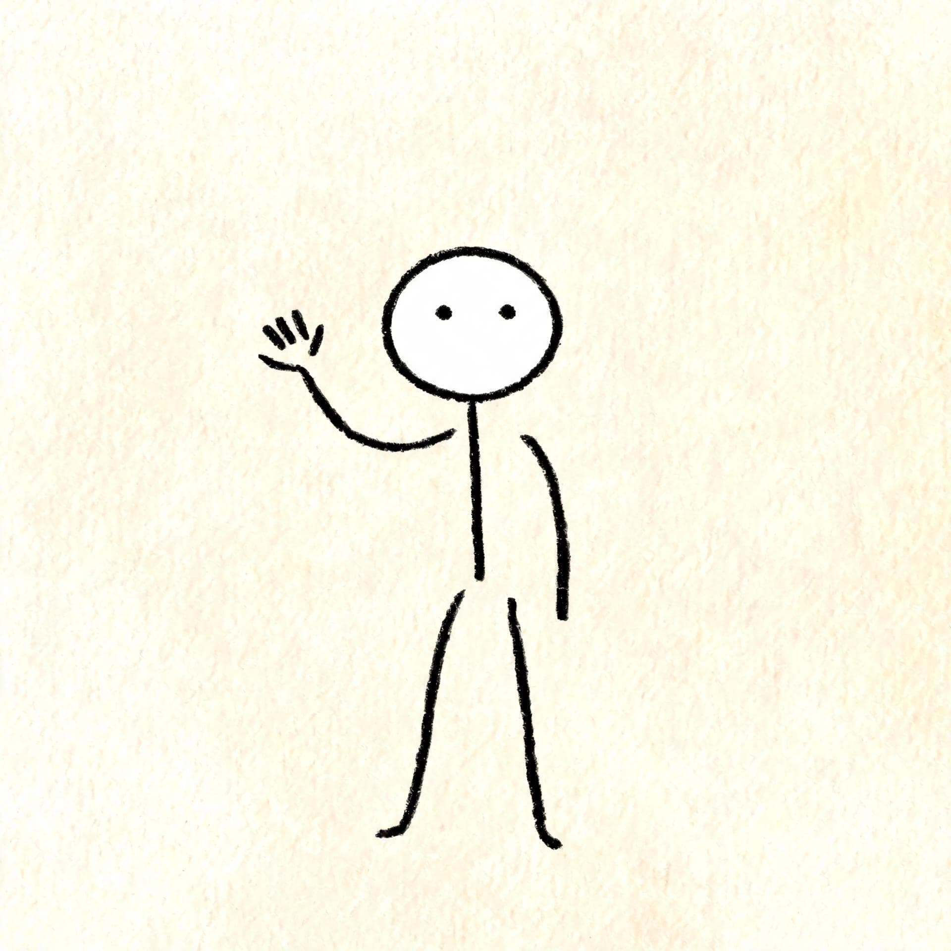 2D Stickman style AI story scene 1