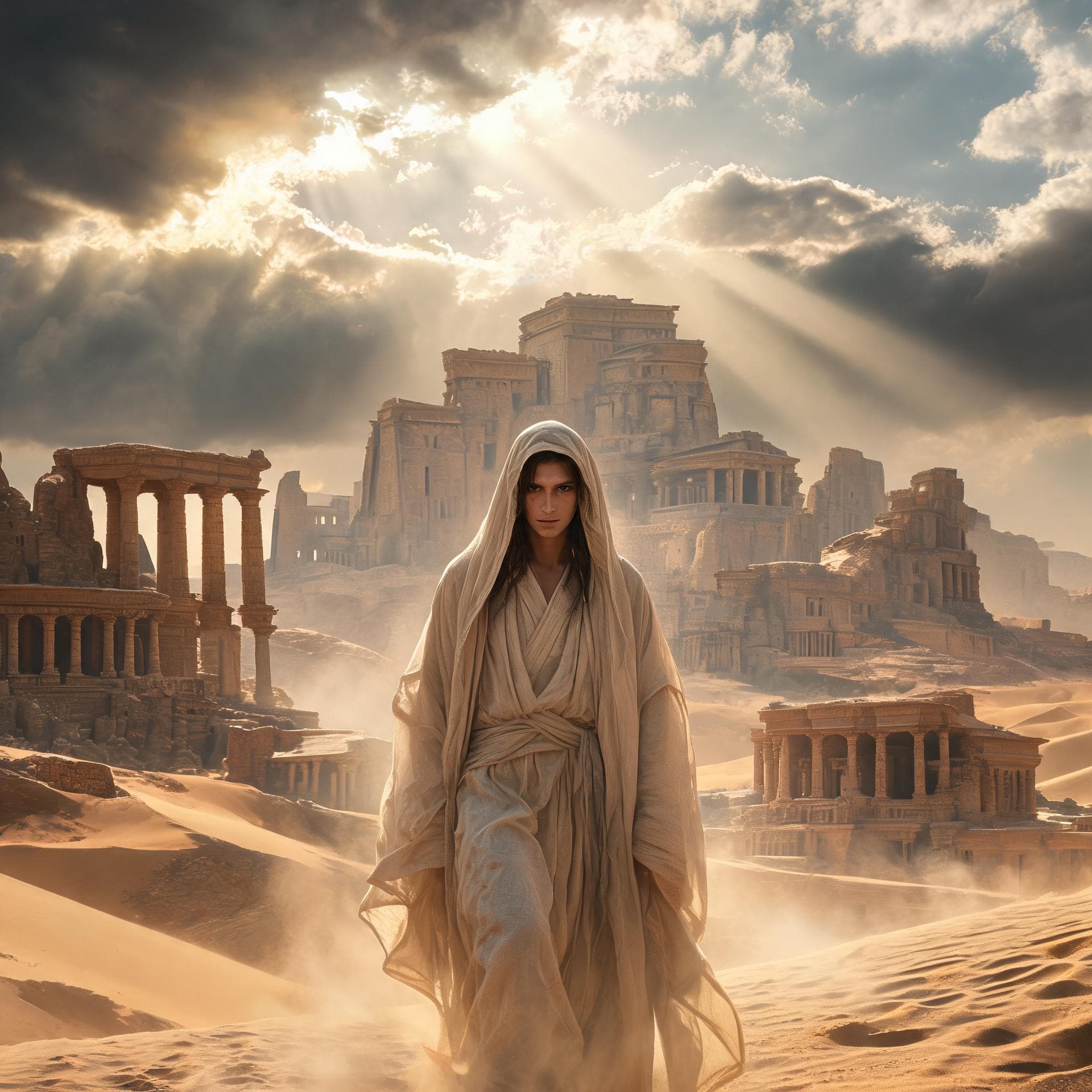 Ancient epic look for AI story videos
