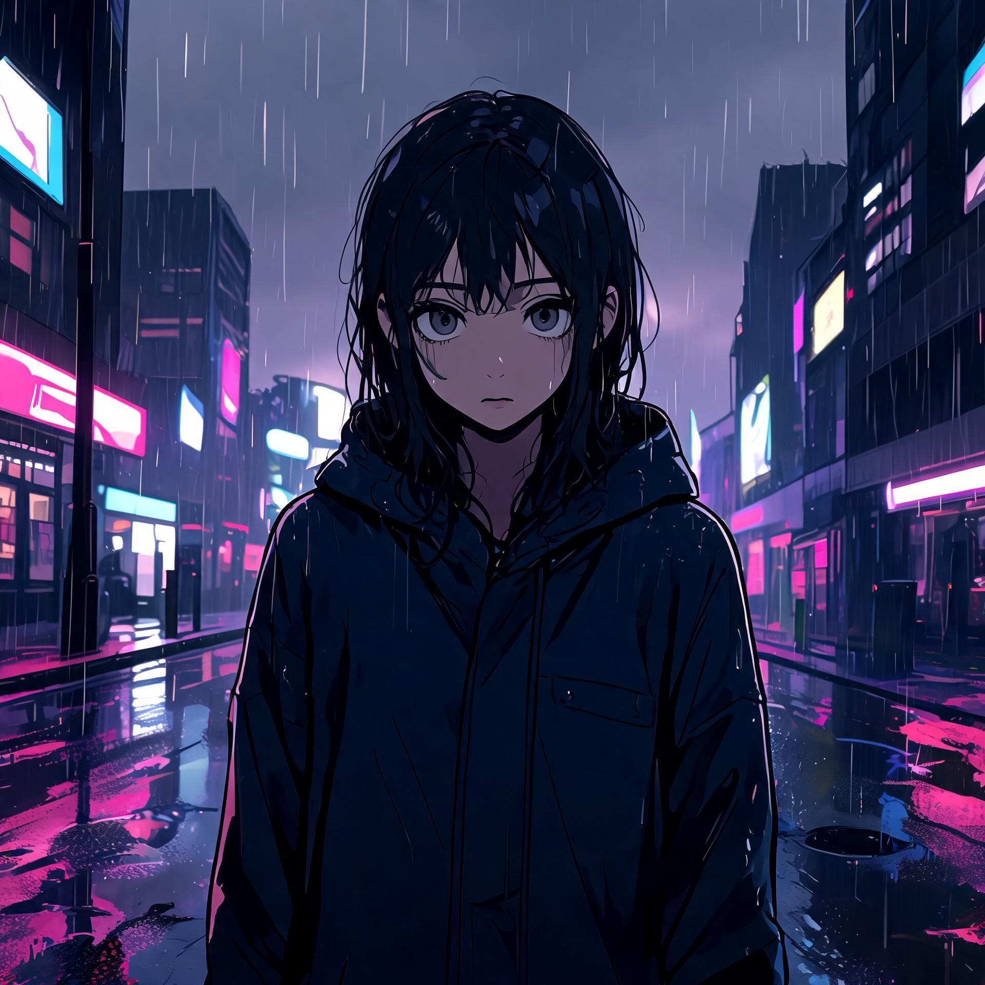 Noir ink look for AI story videos