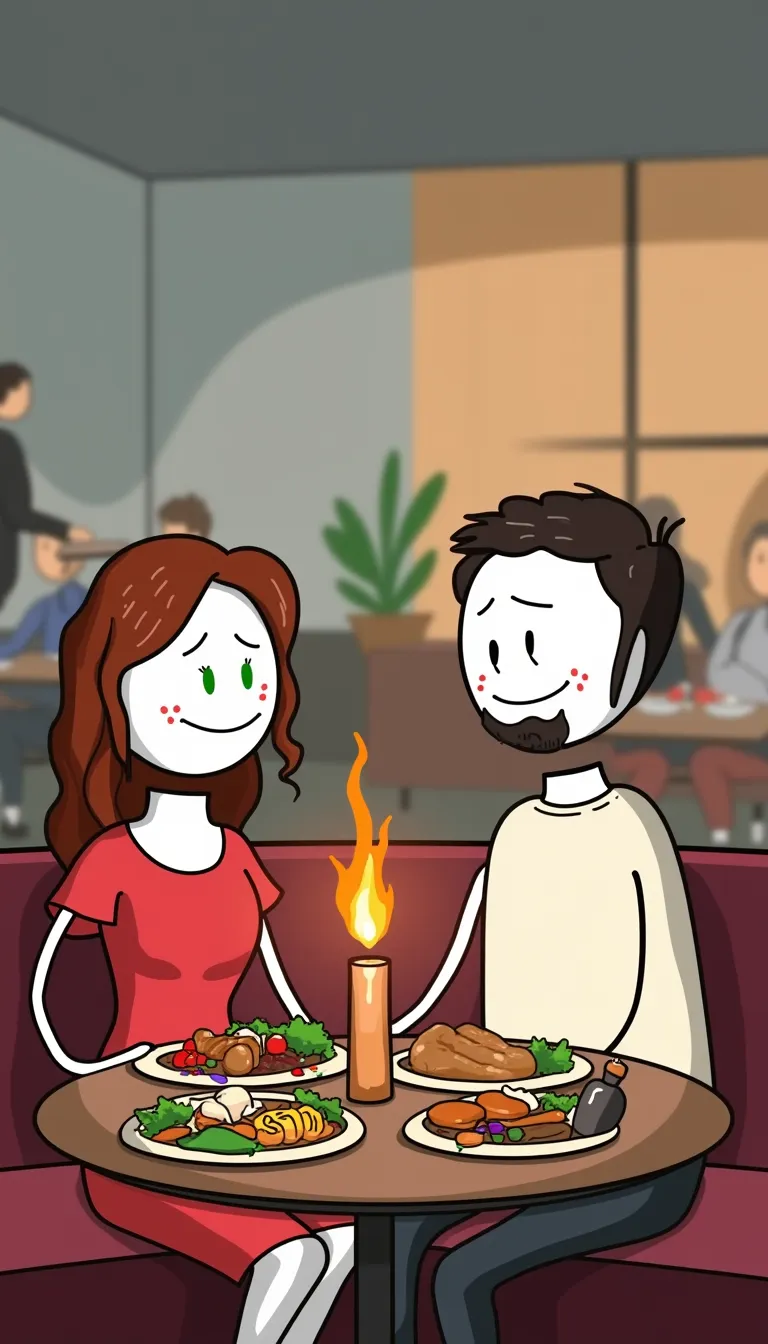 2D Stickman style AI story scene 2
