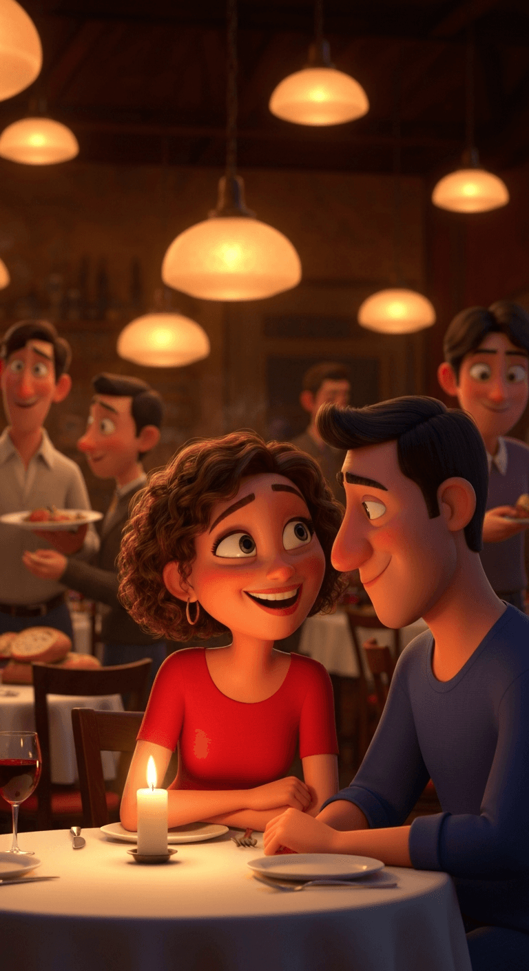 Pixar 3D Style style AI story scene 3