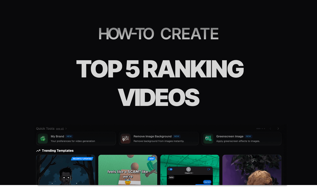 How to Make Top 5 Videos with Clippie AI (2026 Guide)