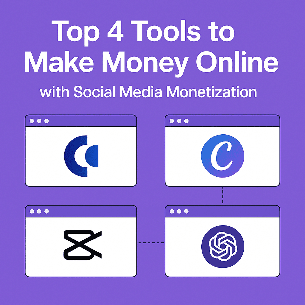 Top 4 Tools to Make Money Online with Social Media Monetisation
